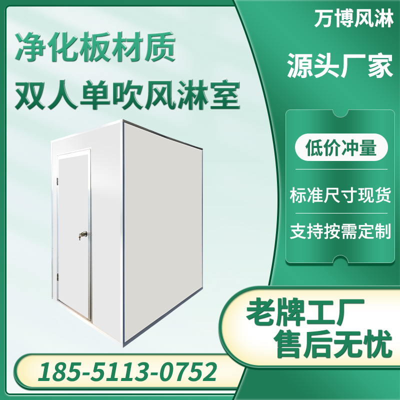 双人单吹净化板风淋室